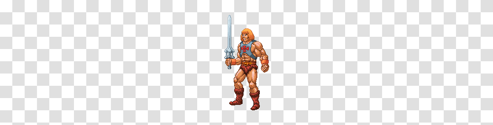 Pixel He Man, Person, Human, Hand, Costume Transparent Png