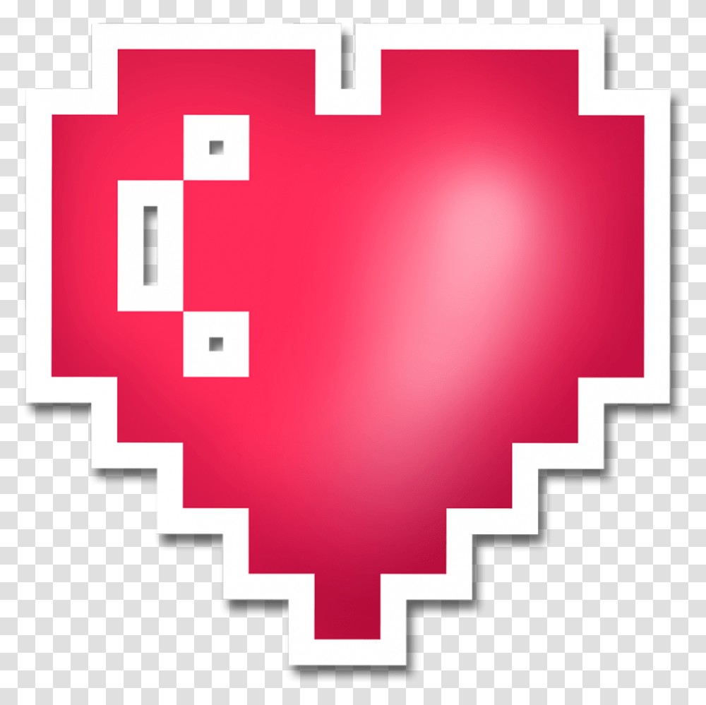Pixel Heart Download, Label, First Aid, Sticker Transparent Png