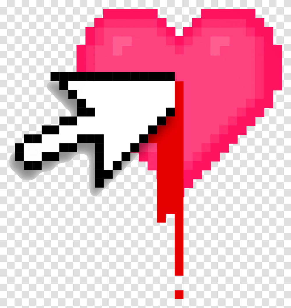 Pixel Heart Heart Pixel Art, Cross, Leaf, Plant Transparent Png