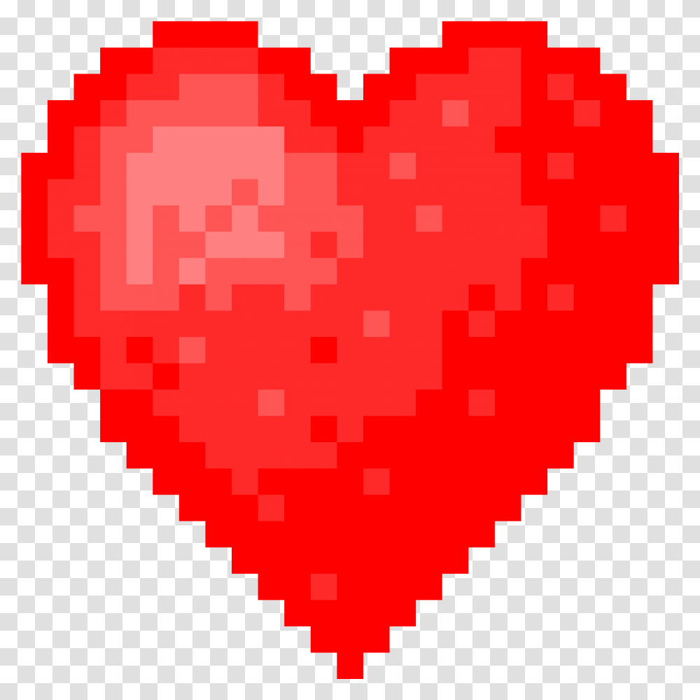 Pixel Heart Onlygfxcom 8 Bit Heart, Rug, Sweets, Food, Confectionery Transparent Png