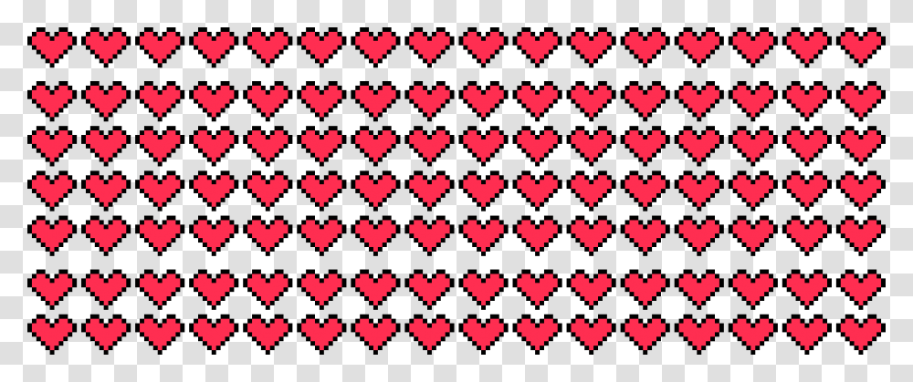 Pixel Heart Pattern, Rug Transparent Png