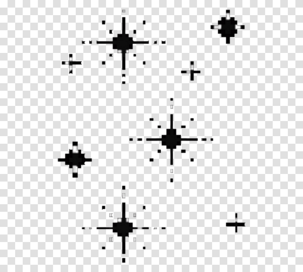 Pixel Heart Star Stars Black Tumblr Doddle Overlay Pixel Stars Black, Nature, Outdoors, Night, Astronomy Transparent Png