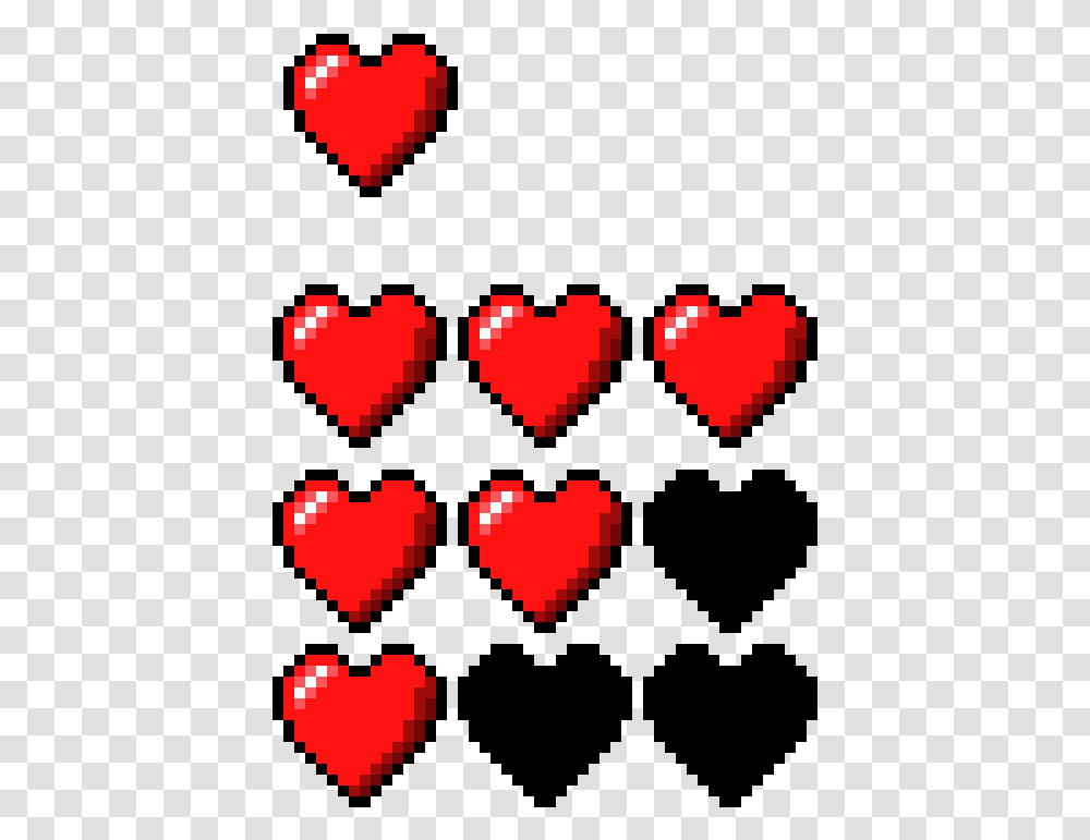 Pixel Hearts Heartshealth Heart 136982 Vippng Girly, Symbol, Pac Man, Tie, Accessories Transparent Png