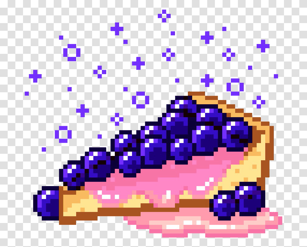 Pixel Kawaii Cake Blueberry Blue Cute Food Freetoedit Kawaii Pixel Art Cake, Rug, Scoreboard Transparent Png