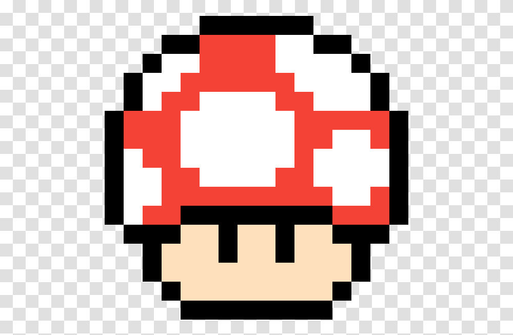 Pixel Mario Mushroom Gif Clipart Download Pixel Art Super Mario, Pac Man, First Aid Transparent Png