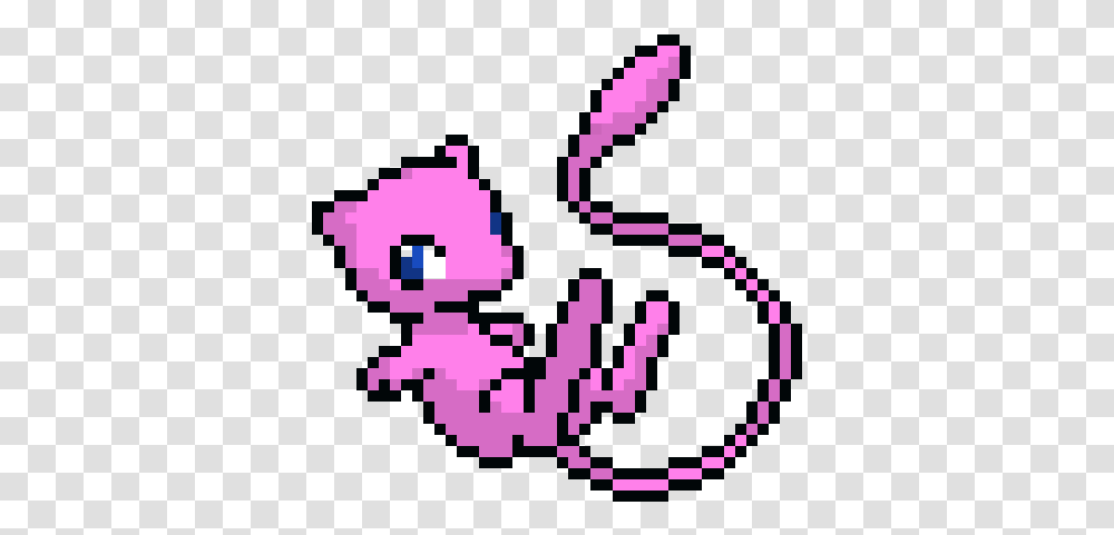 Pixel Mew Image With No Background Mew Pokemon Cross Stitch Pattern, Text, Rug, Alphabet, Pac Man Transparent Png
