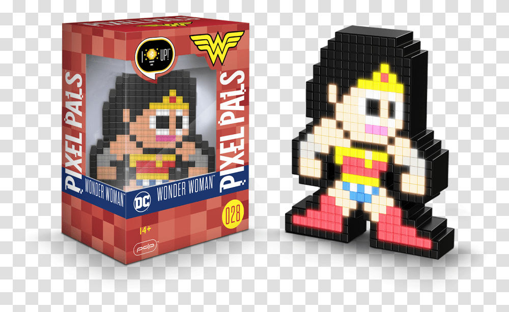 Pixel Pals Wonder Woman, Rubix Cube, Pac Man Transparent Png
