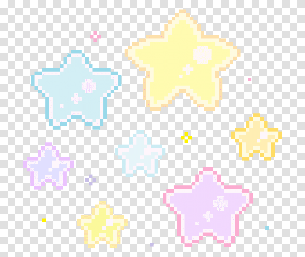 Pixel Pixels Stars Tumblr Kawaii Aesthetic Cutout Notmi Pixel Star Gif, Star Symbol, Cross, Confetti, Paper Transparent Png