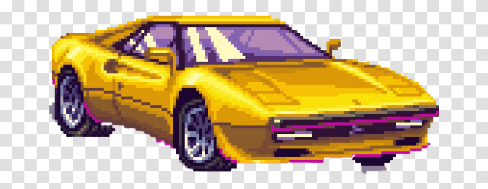 Pixel Retro Car All Automotive Paint, Vehicle, Transportation, Automobile, Taxi Transparent Png