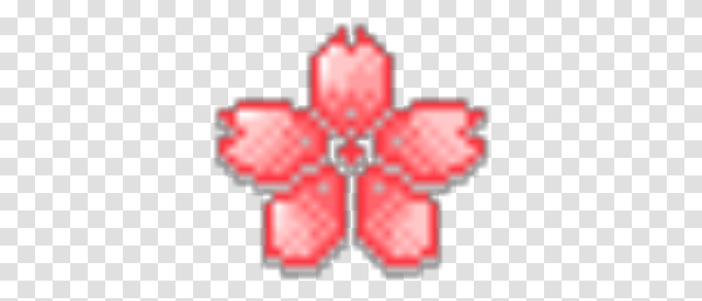 Pixel Sakura Flower Roblox Cross, Ornament, Pattern, Art Transparent Png