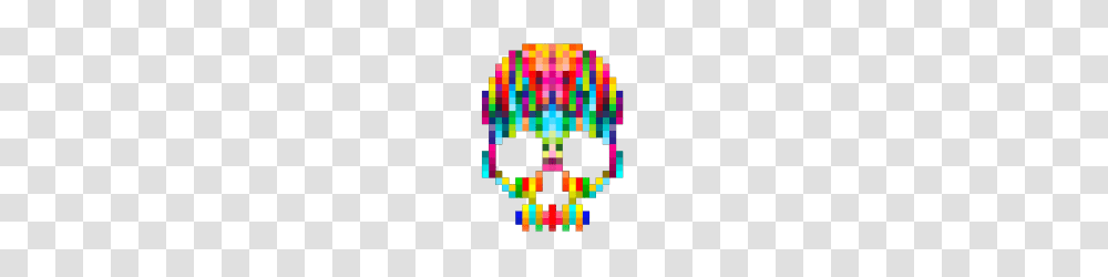 Pixel Skull Cool Design, Pac Man, Rug Transparent Png