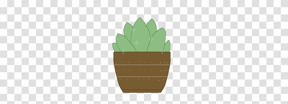 Pixel Succulent, Basket, Plant Transparent Png