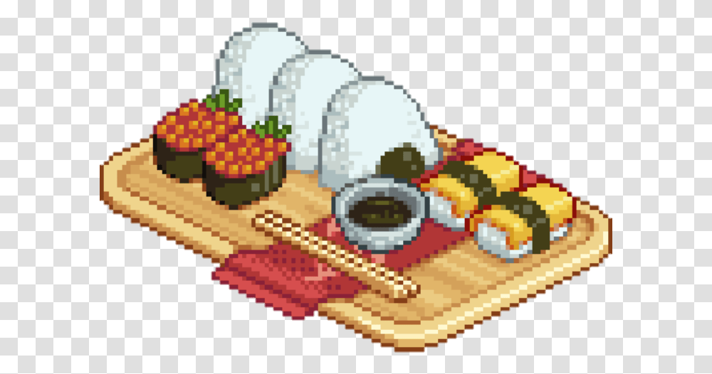 Pixel Sushi Cute Tumblr Food Red Yellow Japanese Food Pixel, Plant Transparent Png