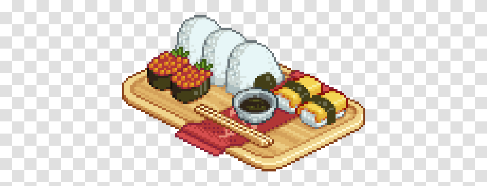 Pixel Sushi Tumblr Shared Pixel Art Japan Food, Plant, Meal, Graphics, Word Transparent Png