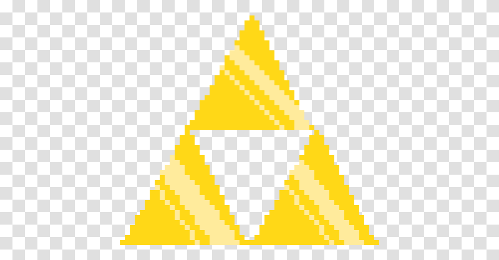 Pixel Triforce Image Triforce Pixel Art, Triangle, Lighting, Symbol, Logo Transparent Png