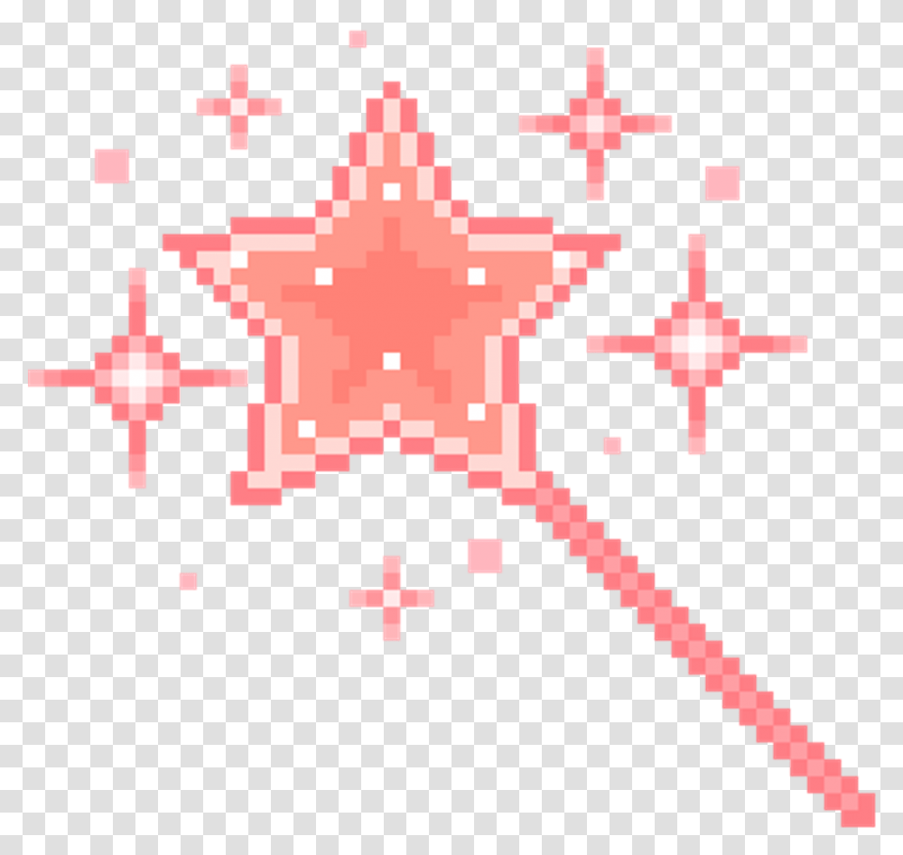 Pixel Tumblr Overlay Cute Pixel, Cross, Star Symbol, Snowflake Transparent Png