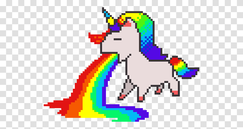Pixelart Sticker Unicorn Pixel Cute Rainbow Puke, Outdoors, Nature Transparent Png