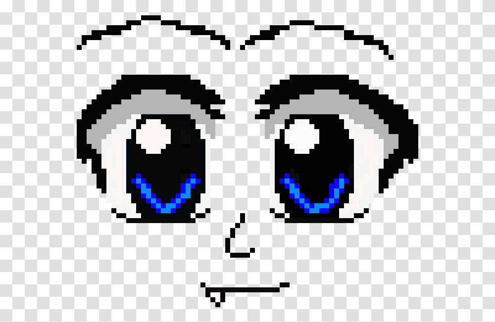 Pixelated Anime Eyes, Pac Man, Rug Transparent Png