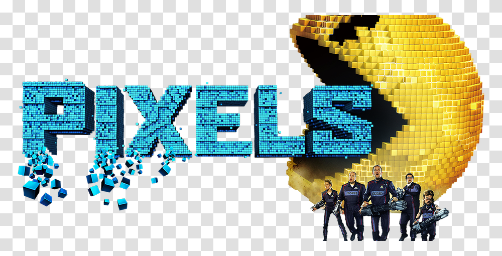 Pixels Movie Logo, Person, Human, Pac Man, Super Mario Transparent Png