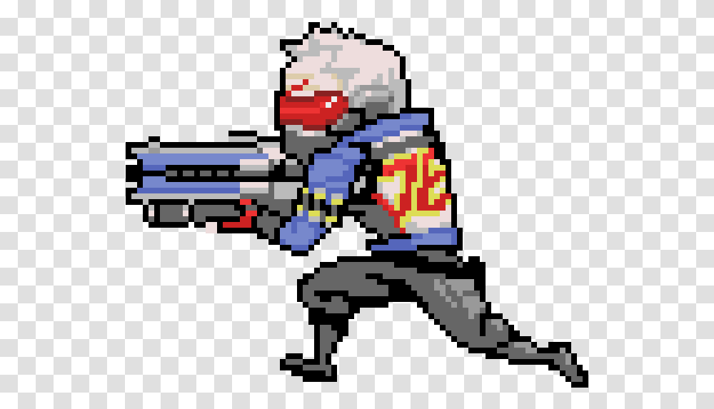Pixie Engine Logo Overwatch Soldier 76 Pixel Spray, Paintball, Ninja, Weapon, Weaponry Transparent Png
