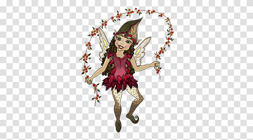 Pixie Flower Garland Sticker Fairy, Costume, Art, Person, Female Transparent Png