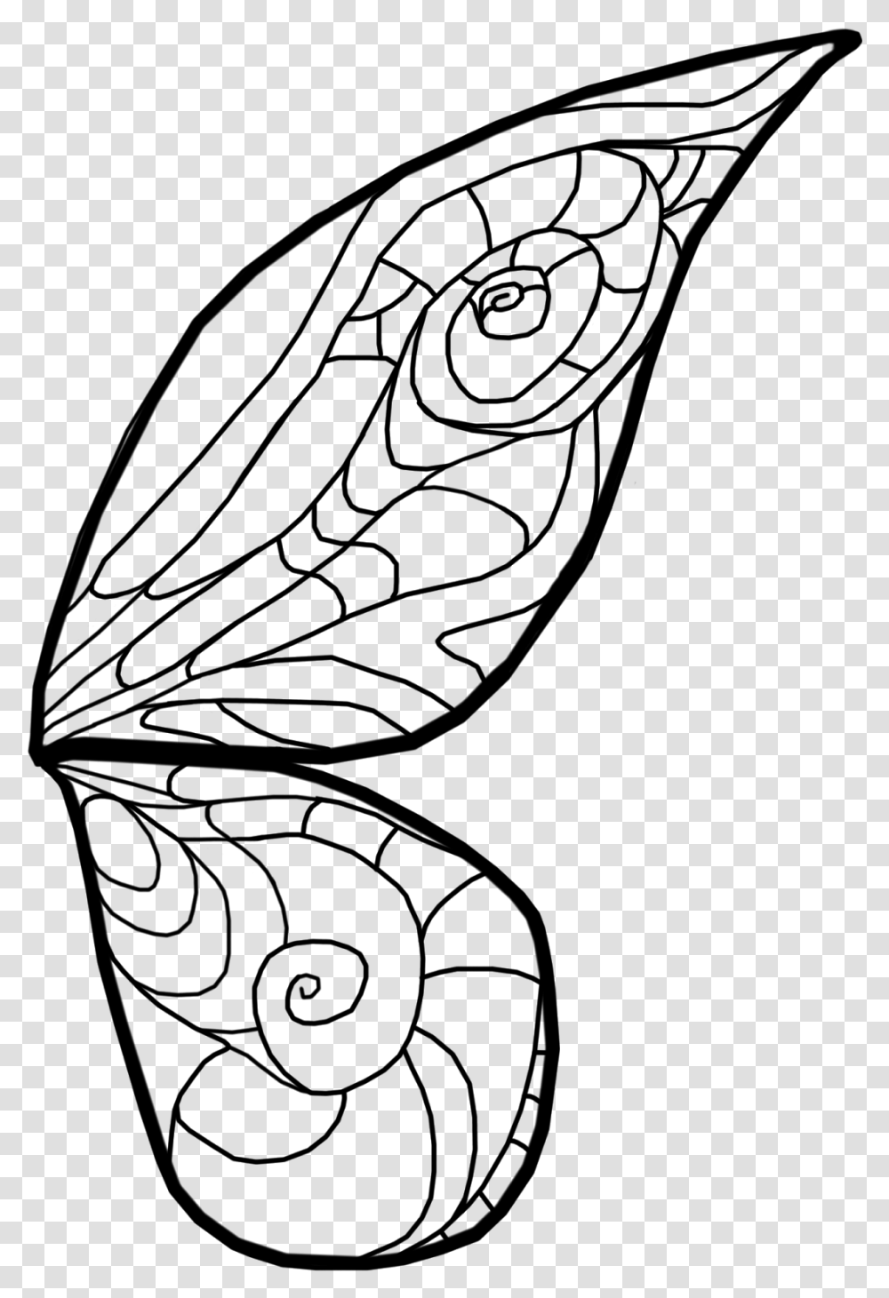 Pixie Wings Clipart Black And White, Gray, World Of Warcraft Transparent Png