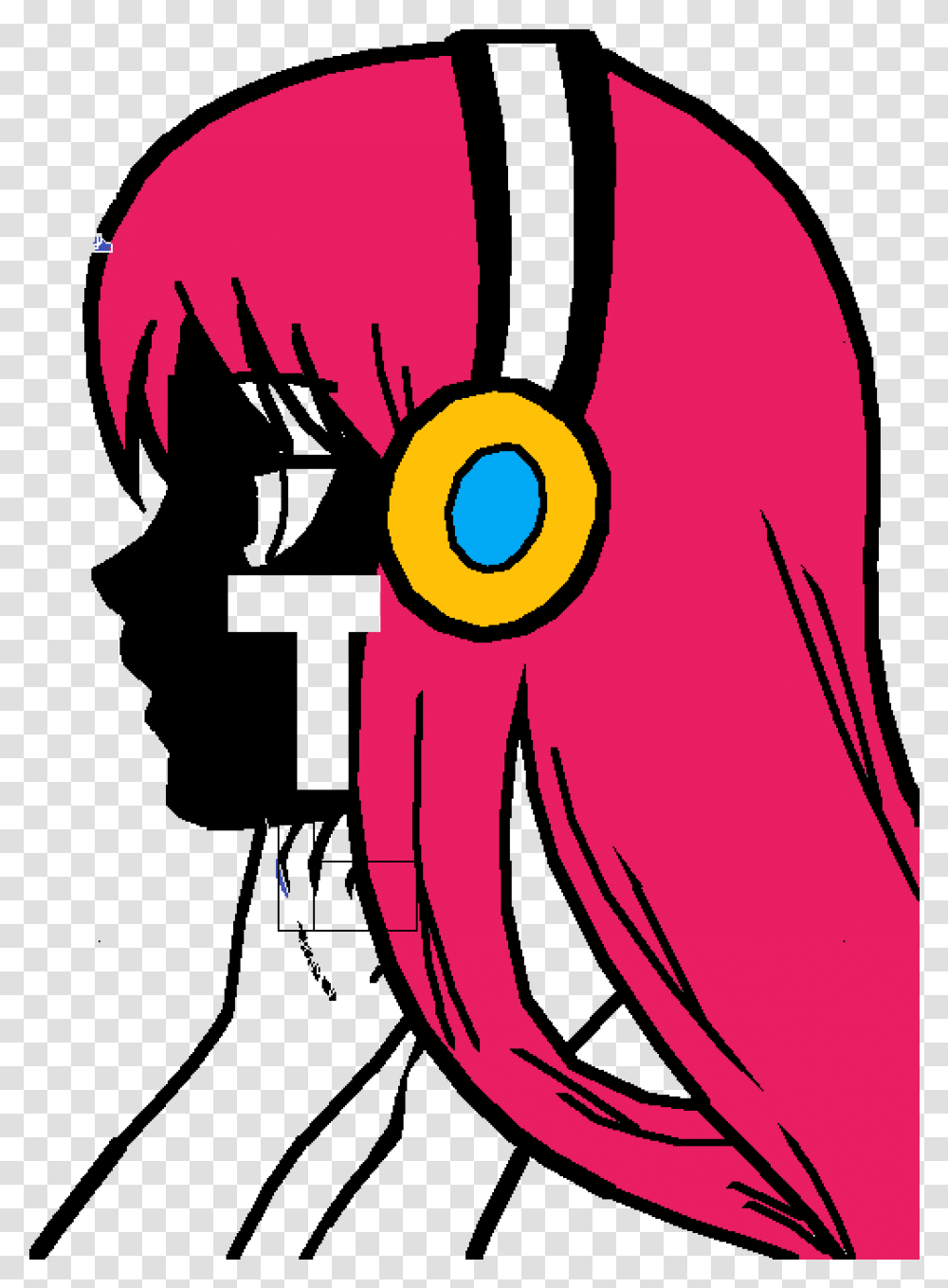 Pixilart Bad Bunny By Anonymous Girl Anime Easy Drawing, Graphics, Poster, Text, Outdoors Transparent Png