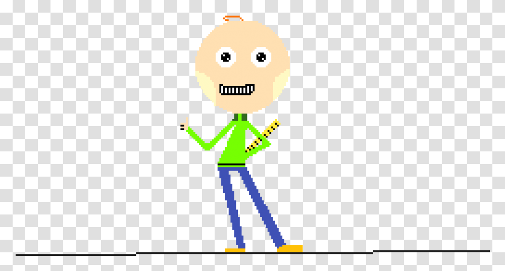 Pixilart Baldi Cute By Anonymous Happy, Symbol, Graphics, Green Transparent Png