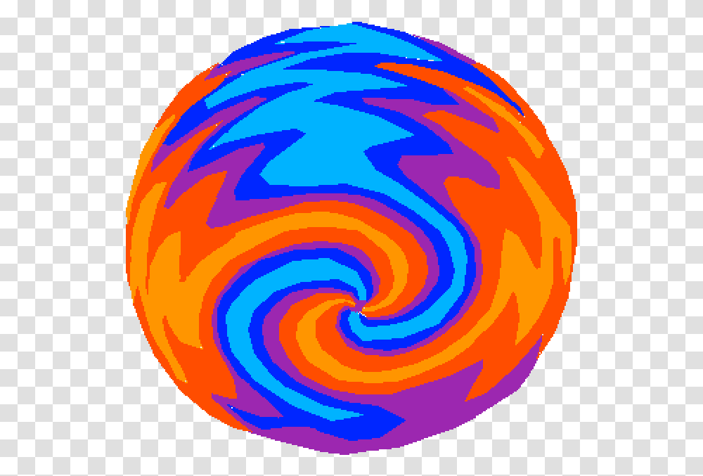 Pixilart Ball Of Fire And Water By Dragoxslayer Ball On Fire And Water, Food, Spiral, Candy Transparent Png