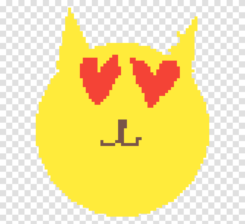 Pixilart Cat With Heart Eyes By Anonymous Vibe Check Emoji Gif, Pac Man, Graphics, Bird, Animal Transparent Png
