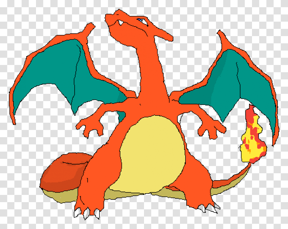 Pixilart Charizard By Maskedfreak That Pokemon Silhouettes, Animal, Plush, Toy, Wildlife Transparent Png