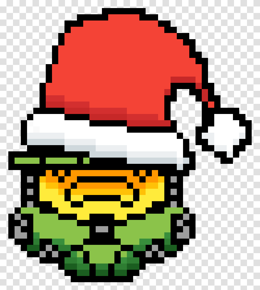 Pixilart Christmas Master Chief By Oracle2929 Smiley, Graphics, Pac Man Transparent Png