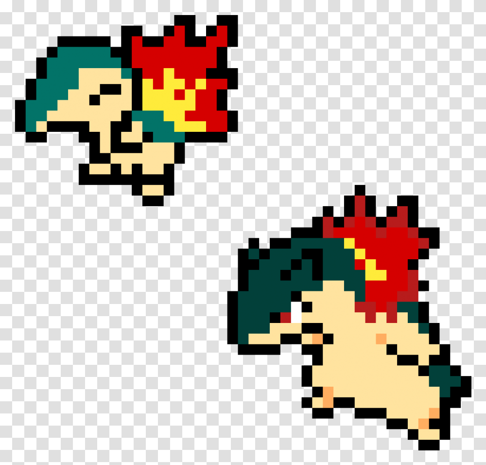 Pixilart Cinaquil And Typhlosion By Nonutnovember Cyndaquil Pokemon Pixel Art, Pac Man, Super Mario Transparent Png