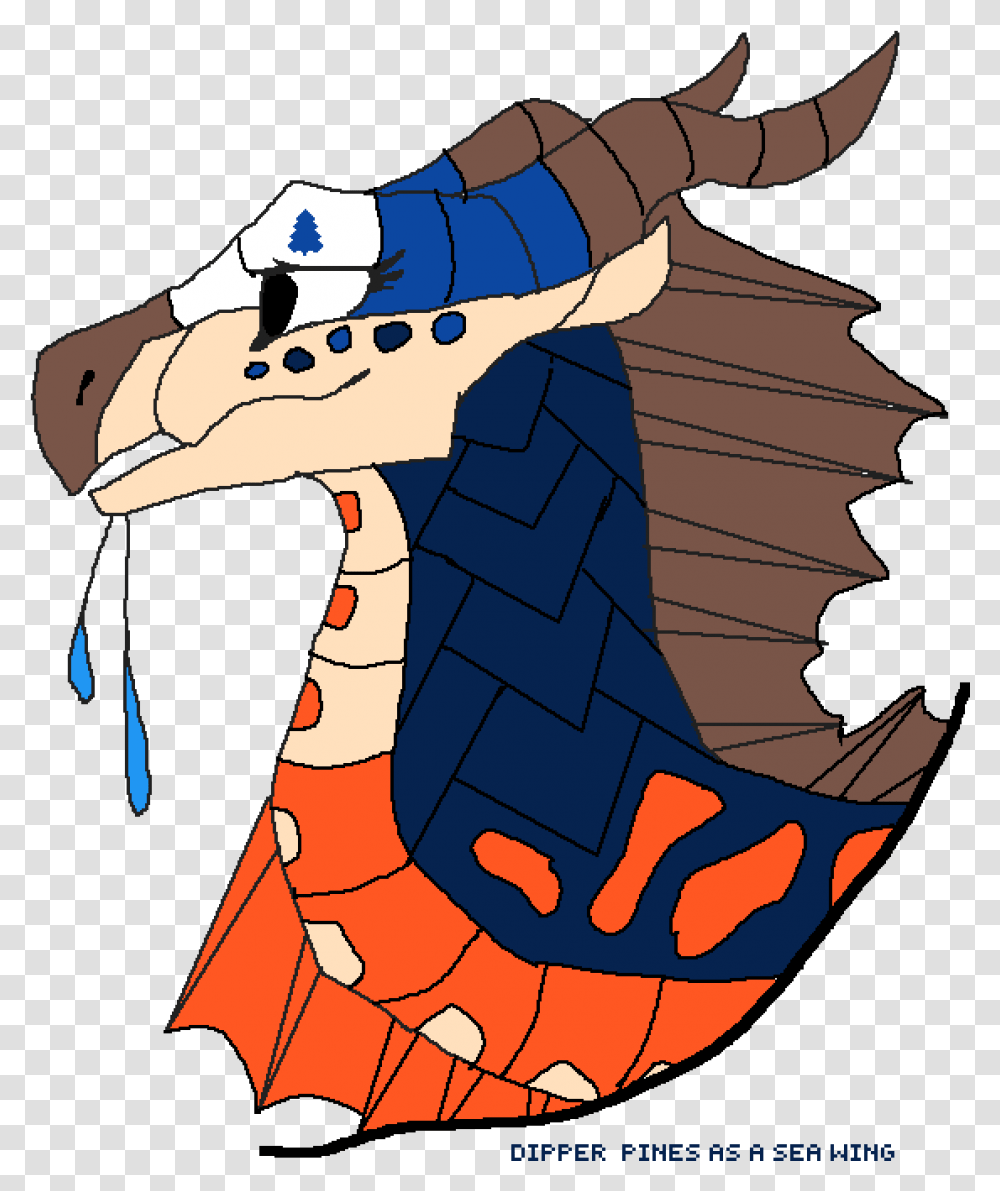 Pixilart Dipper Pines As Seawing By Imforeveralon Dragon, Leisure Activities, Animal, Person, Reptile Transparent Png