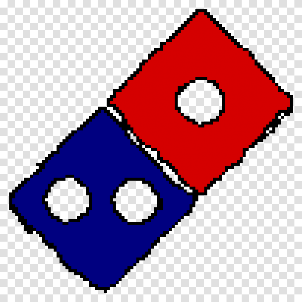 Pixilart Dominos Pizza Logo By Chunk Hearts, Triangle, Game, Dice Transparent Png
