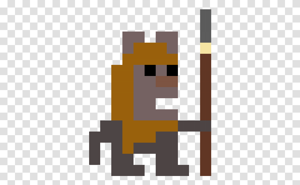 Pixilart Ewok By Budstawudsta Marmot, Cross, Symbol, Text, Logo Transparent Png