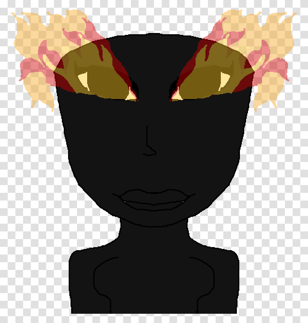 Pixilart Fire Eyes Update By Pheonix1010 Cartoon, Graphics, Head, Mask, Ninja Transparent Png