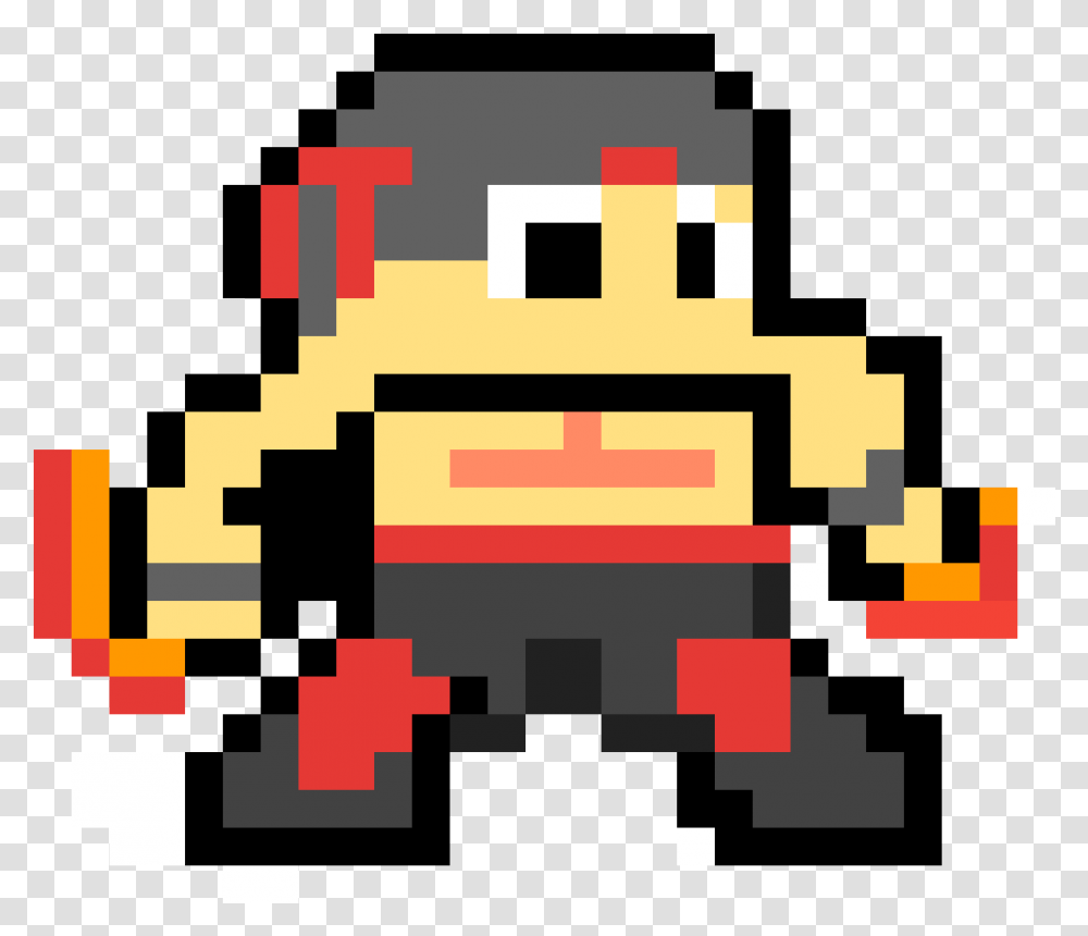 Pixilart Fire Fist Liu Kang By Vibesbereal1234 Minecraft Pixel Art, Pac Man, Rug Transparent Png