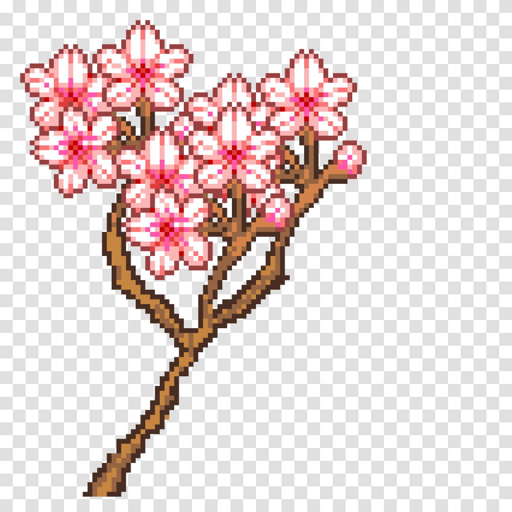 Pixilart, Flower, Plant, Blossom, Pattern Transparent Png