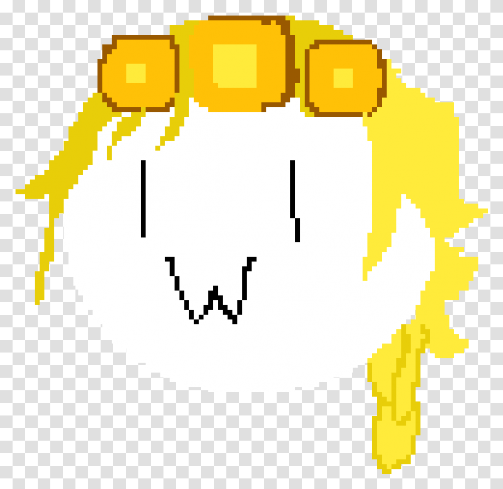 Pixilart Giorno Giovanna But He Is A Terrible Pixel Circle, Construction Crane, Animal, Text, Teeth Transparent Png