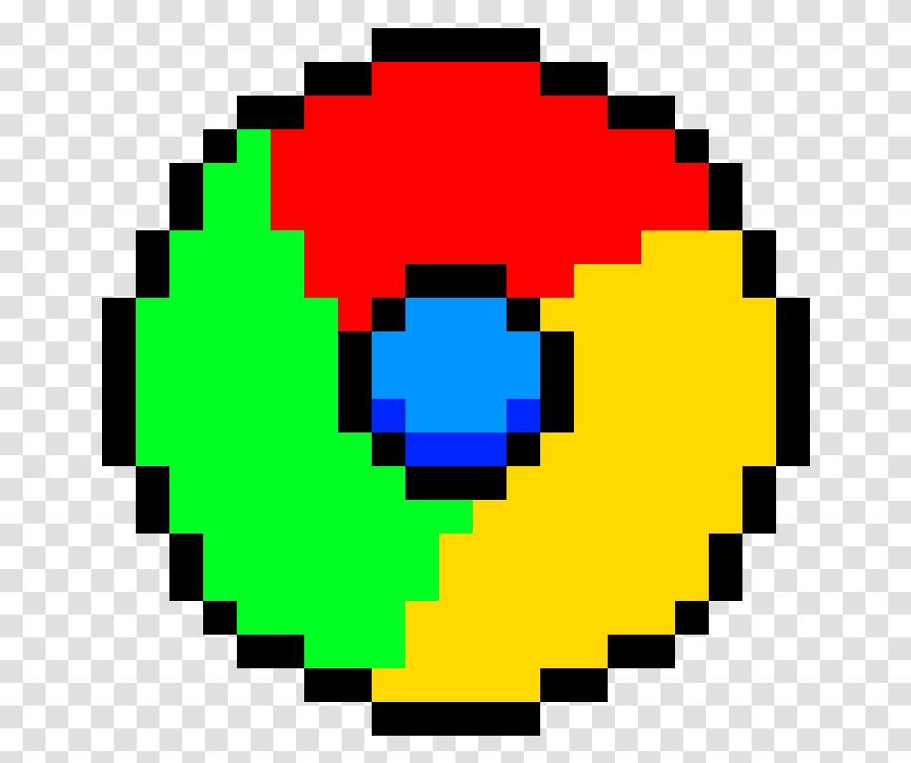 Pixilart Google Chrome Logo By Insano Pixel Cute, First Aid, Pac Man Transparent Png
