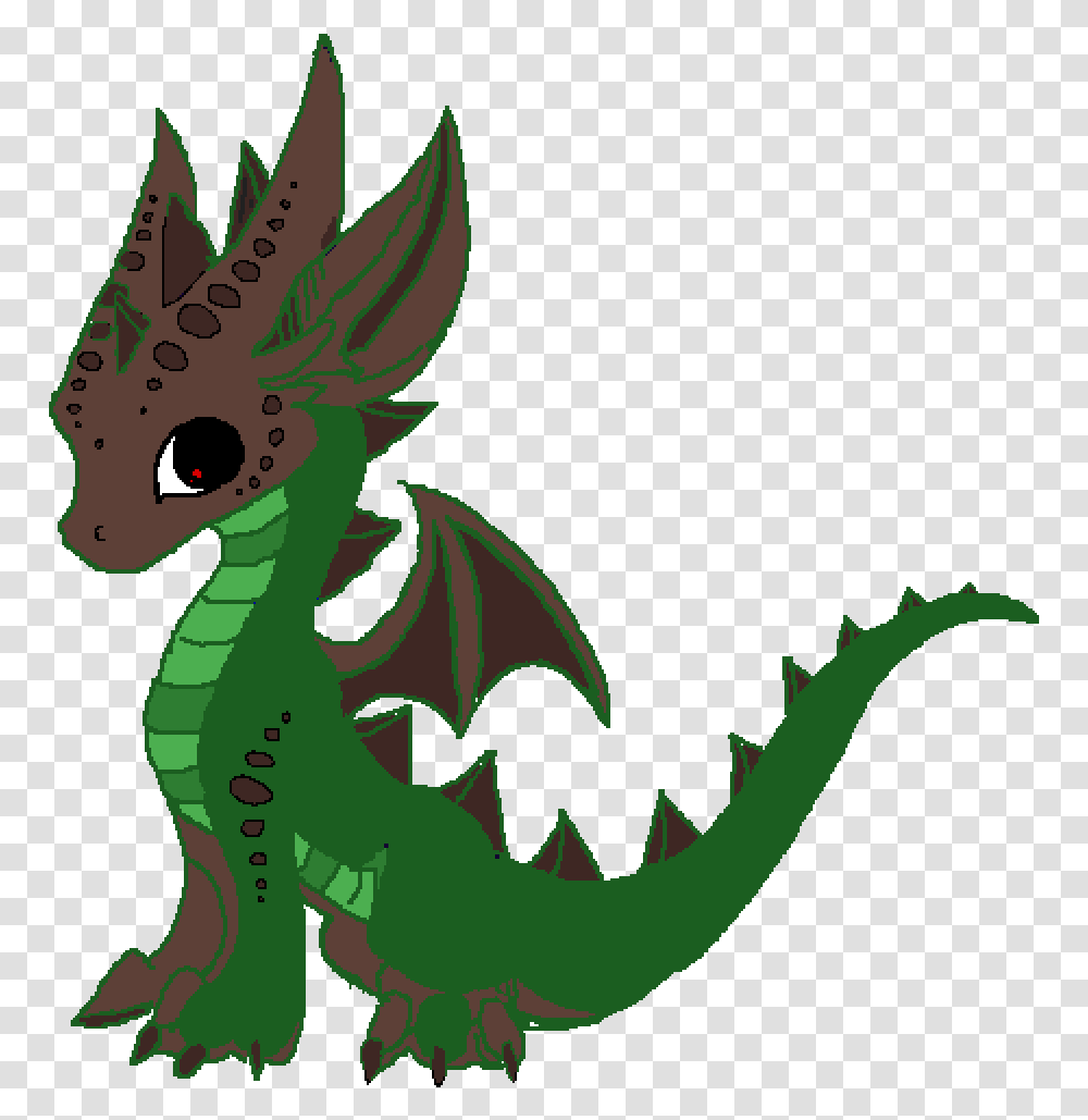 Pixilart Green Dragon By Fortnite12345 Cute Dragon Clipart, Painting Transparent Png