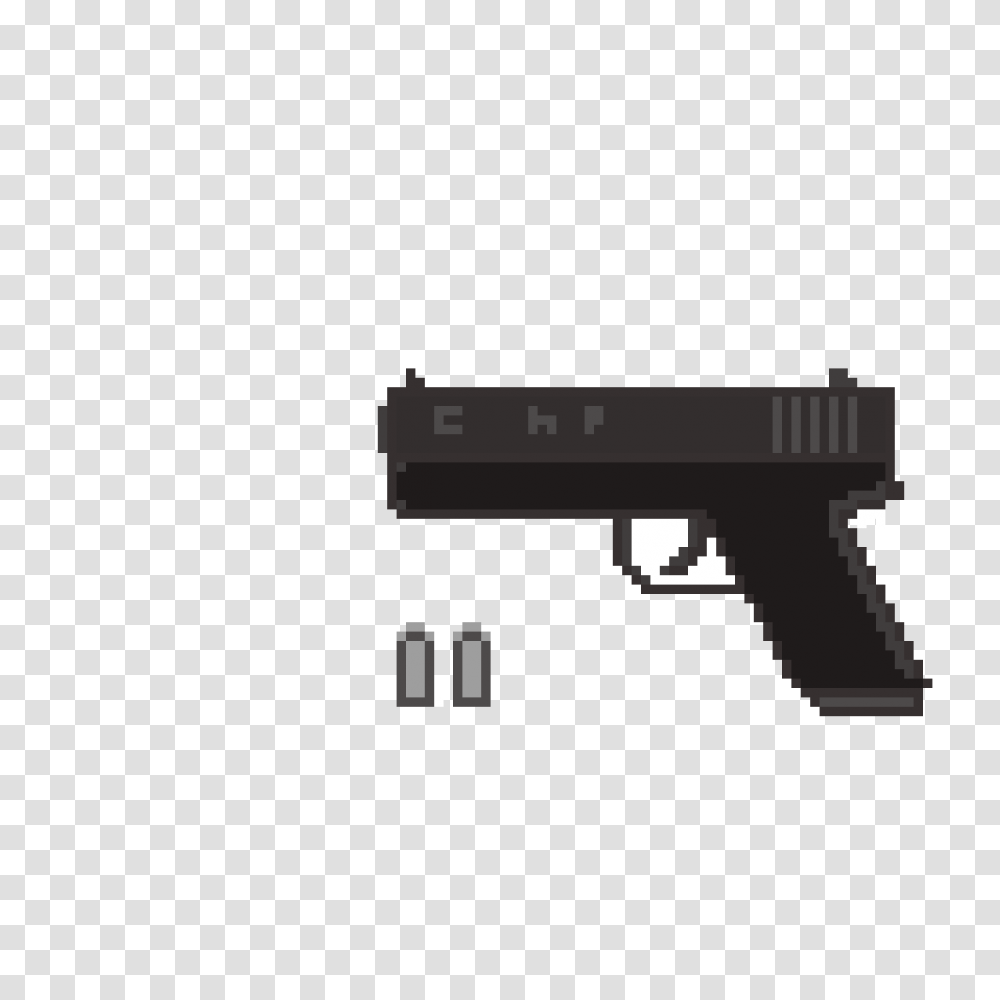 Pixilart, Gun, Weapon, Weaponry, Handgun Transparent Png