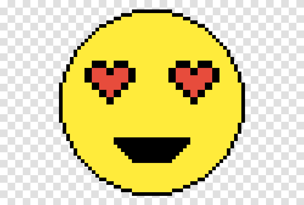 Pixilart Heart Eye Emoji By Nanababy12 Minecraft 61 Diameter Circle, Pac Man, First Aid Transparent Png