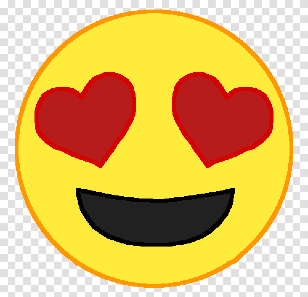 Pixilart Heart Face Emoji By Bananagirl 2nd Battalion 4th Marines, Label, Text, Pac Man, Graphics Transparent Png