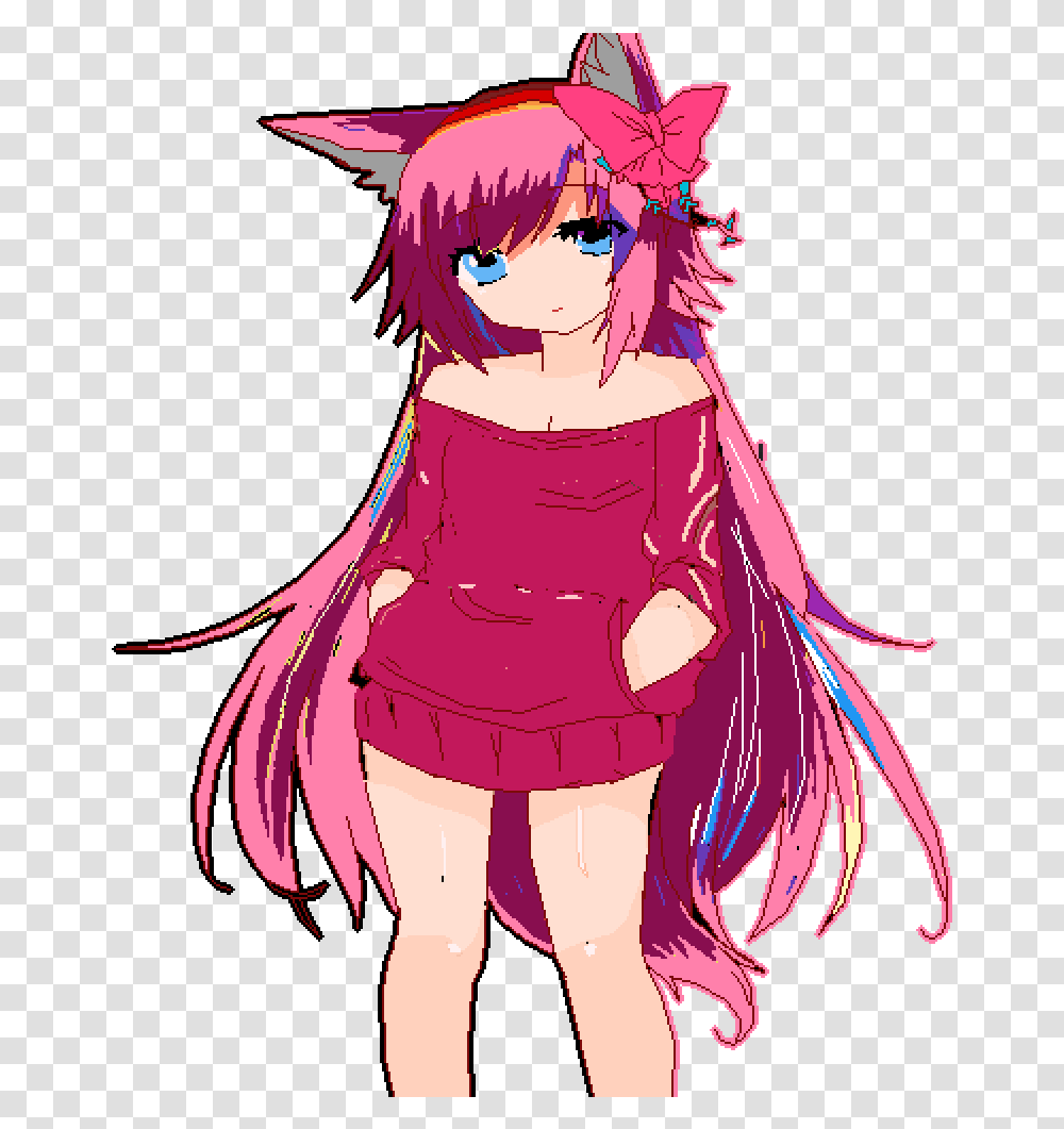 Pixilart Ink Anime Girl By Emmalovezcatz Cartoon, Manga, Comics, Book, Costume Transparent Png