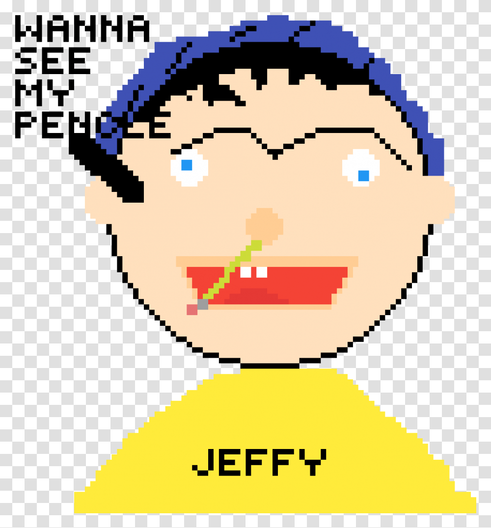 Pixilart Jeffy By Robertbfg737 Cartoon, Text, Word, Symbol, Logo Transparent Png