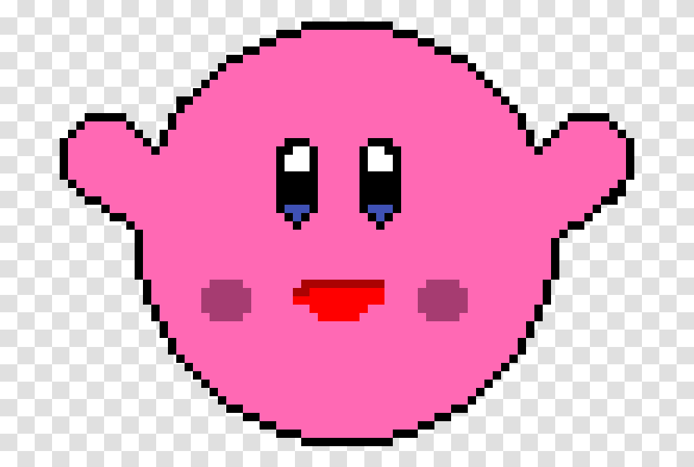Pixilart Kirby Head By Fernski98 Pixilart, Pac Man Transparent Png