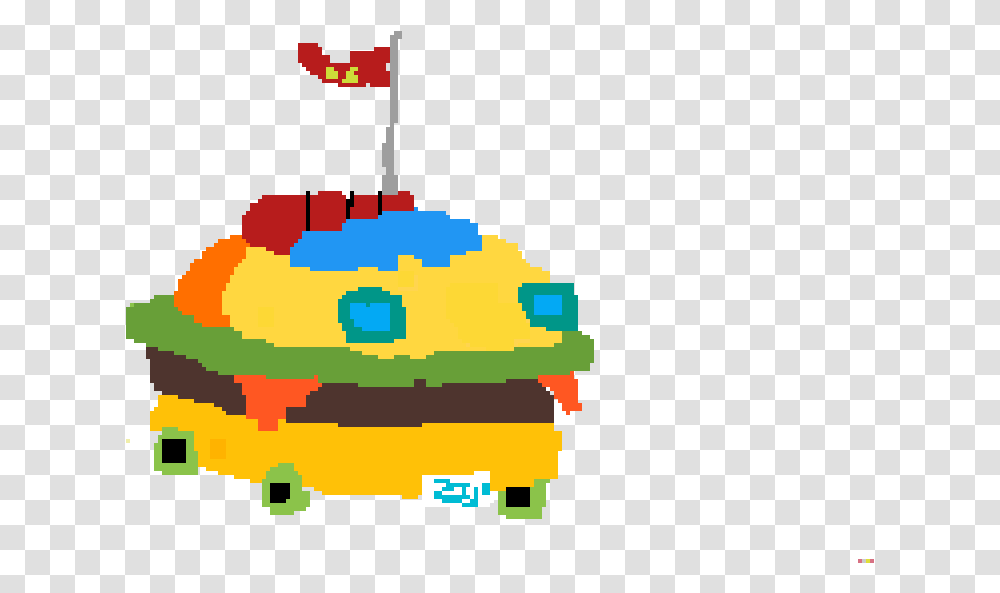 Pixilart Krabby Patty Car By Anonymous Krabby Patty Pixel Art, Vehicle, Transportation, Graphics Transparent Png