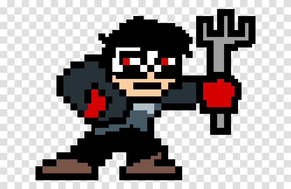 Pixilart Mega Man As Persona 5's Joker By Anonymous Megaman Pixel Art, Super Mario Transparent Png